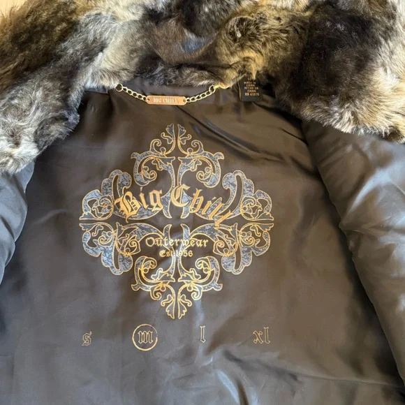 Big Chill Faux Fur & Leather Trim Vest – Size M - Picture 3 of 13